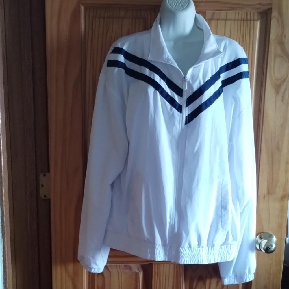 White and Blue Women's Jacket